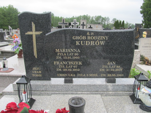 Marianna Kudra 1902 Tuszyn - Grobonet - Wyszukiwarka osób pochowanych